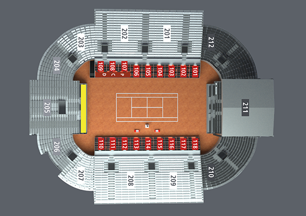 Rio Open 2022 - Mapa de Assentos