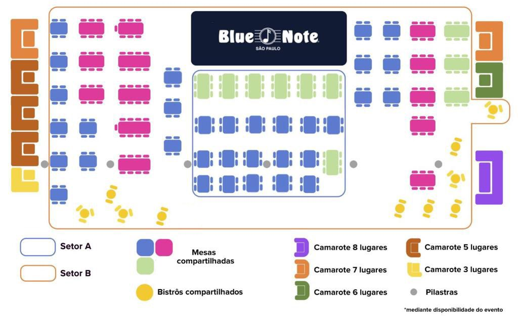 Setor A e B - Blue Note