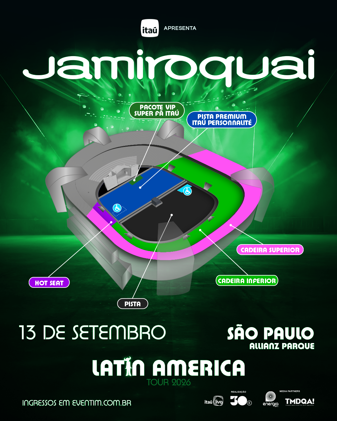 Mapa Jamiroquai