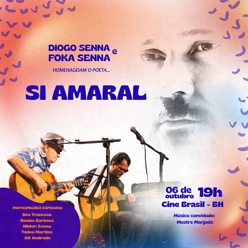 DIOGO SENNA E FOKA SENNA HOMENAGEIAM O POETA SI AMARAL