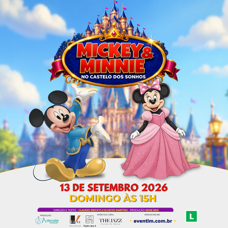 MICKEY E MINNIE NO CASTELO DOS SONHOS