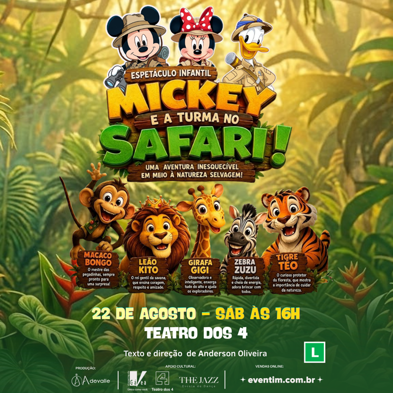 MICKEY E A TURMA NO SAFARI