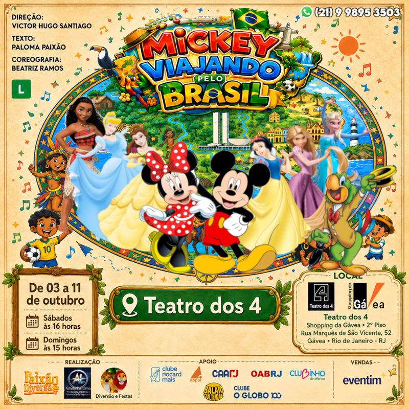 MICKEY VIAJANDO PELO BRASIL