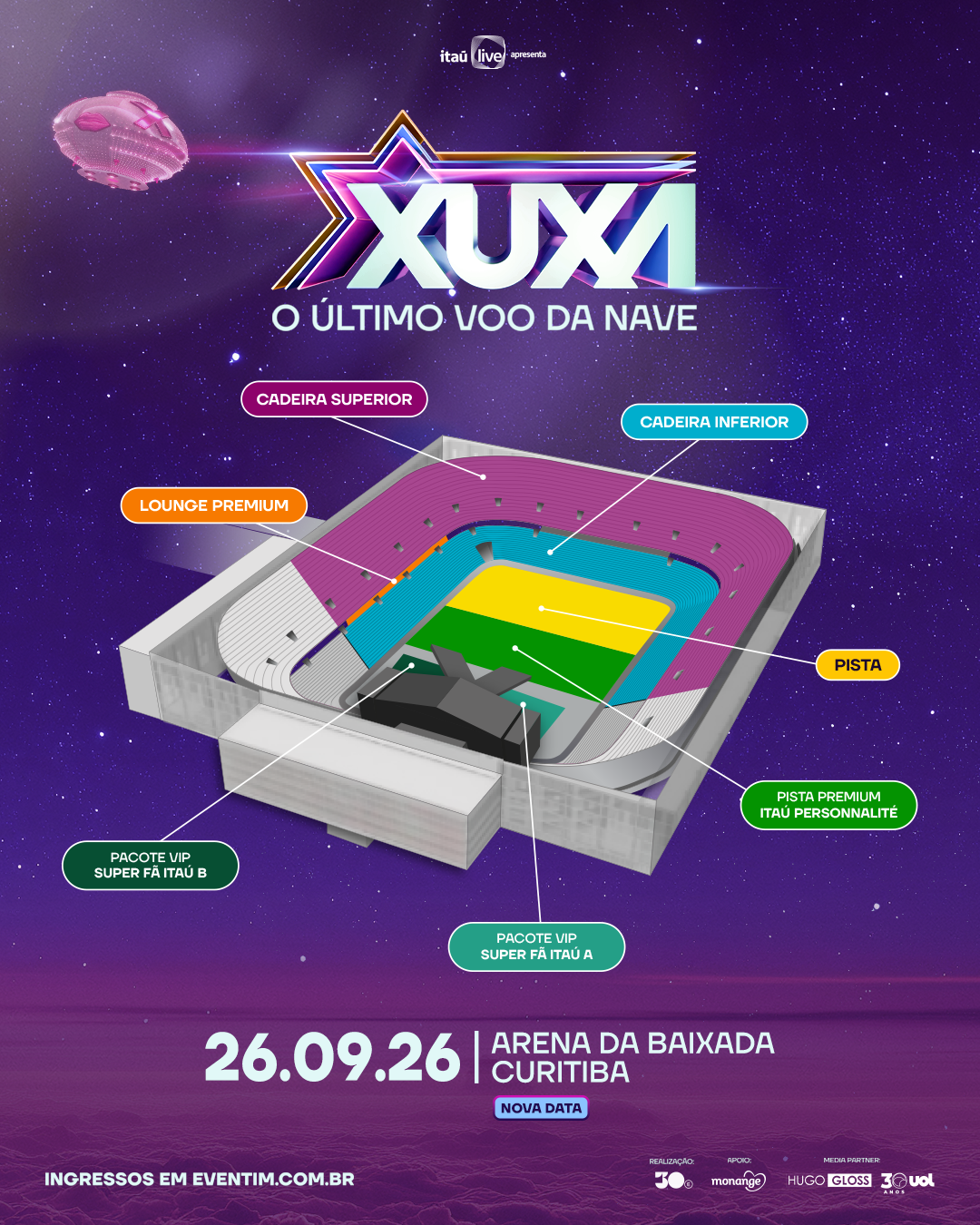 Ingressos para XUXA em EVENTIM